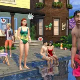 Letnia impreza w The Sims 4 za darmo! Simowie relaksują się przy basenie, jedzą i flirtują.