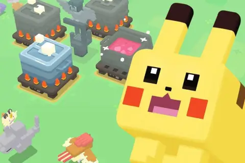 Pikachu i inne Pokemony w grze mobilnej. Idealne dla fanów, którzy szukają najlepsze gry na telefon.