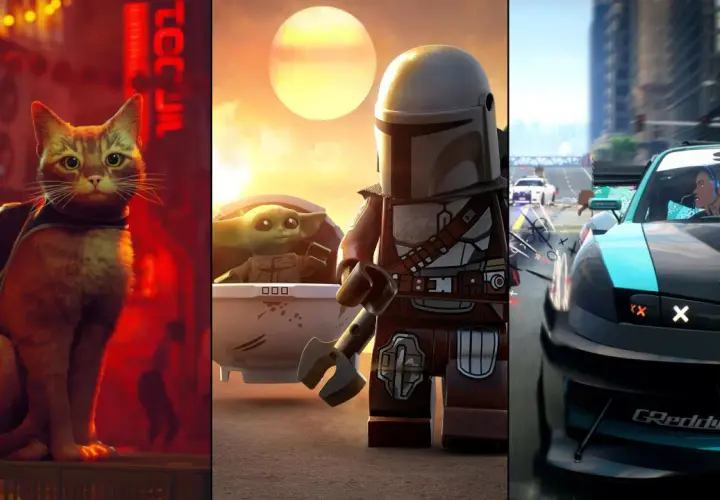 Kociak w neonowym mieście, Lego Mandalorian z Grogu i wyścigówka – to wszystko zapowiada fajne gry na PS5.