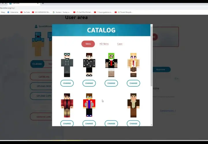 Jak ustawić skina w Minecraft TLauncher i uniknąć typowych błędów