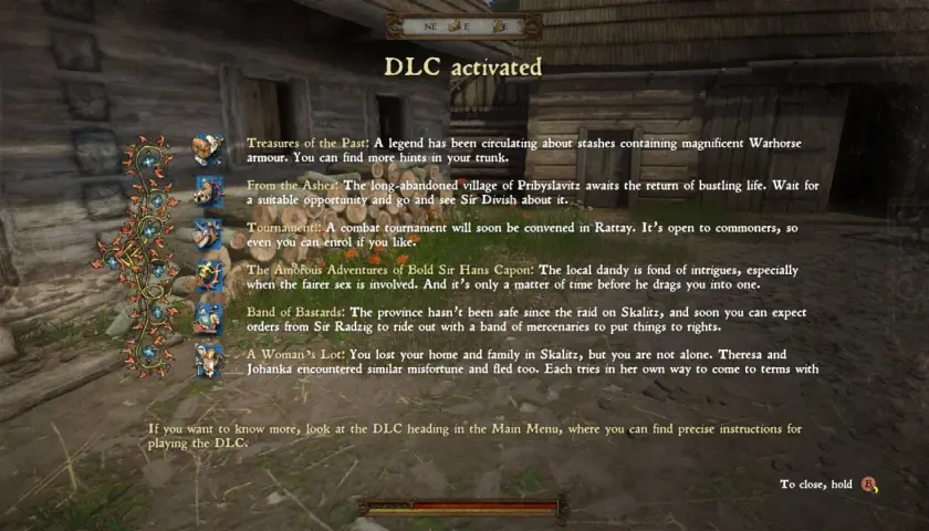 Aktywowano DLC! Poznaj historie "Skarby Przeszłości", "Z Popiołów", "Turniej", "Amory Sir Hansa Capona", "Bandę Bękartów" i "Los Kobiety".