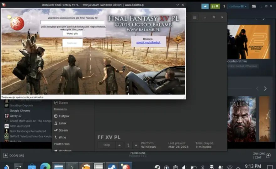 Final Fantasy XV spolszczenie - kompletna instrukcja instalacji 2025