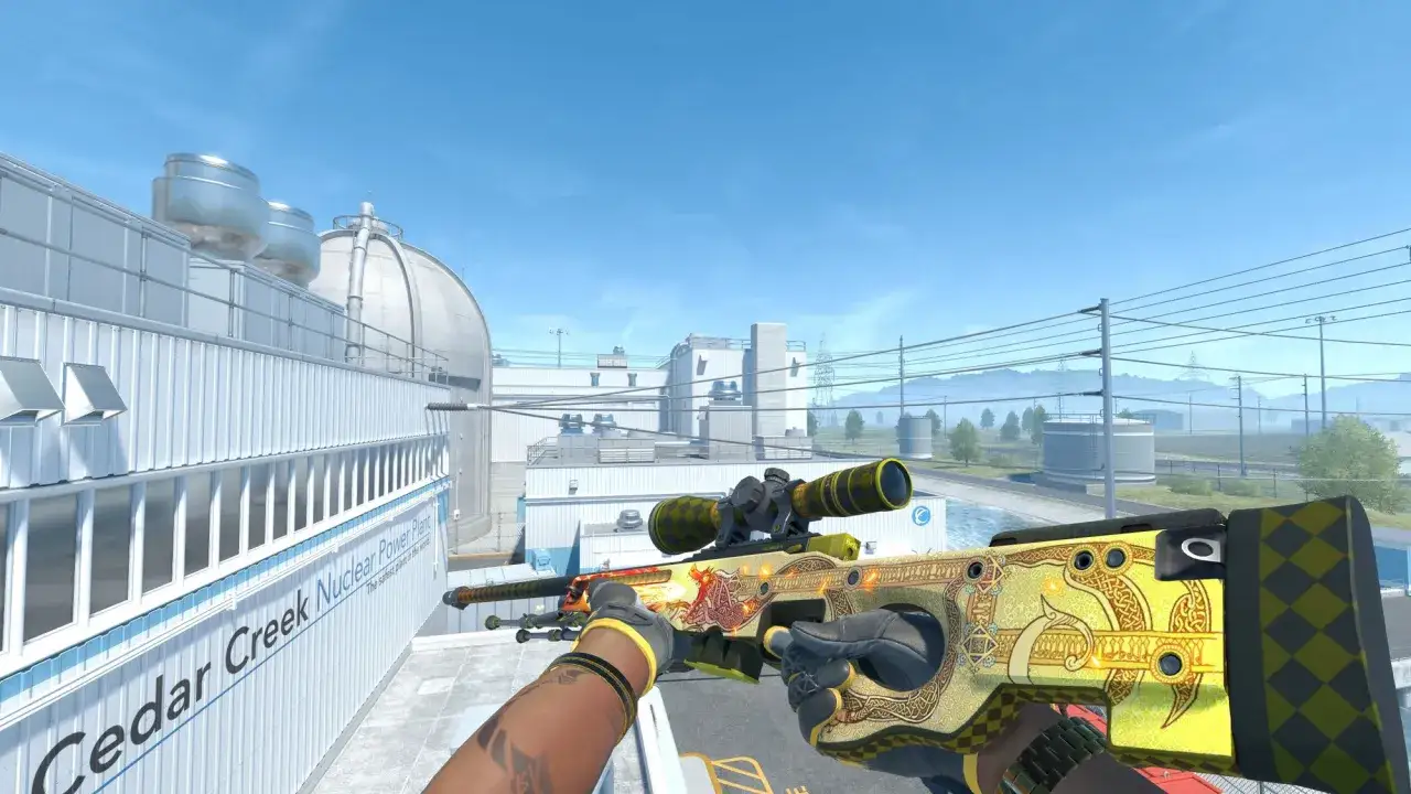 Karabin snajperski z motywem smoka, idealny do gry w CS:GO. Sprawdź dragon lore cena!
