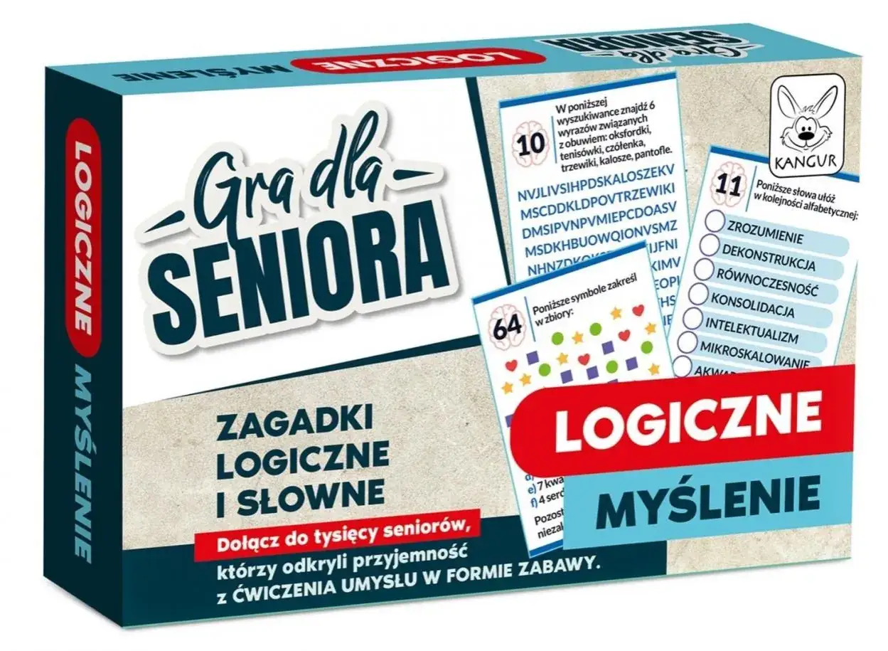 Gra dla Seniora: logiczne gry dla dorosłych, które ćwiczą umysł w formie zabawy.