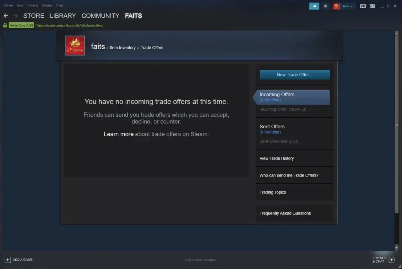 Brak ofert wymiany na Steam. Gdzie jest trade link steam? Tutaj znajdziesz historię wymian i informacje o ofertach.