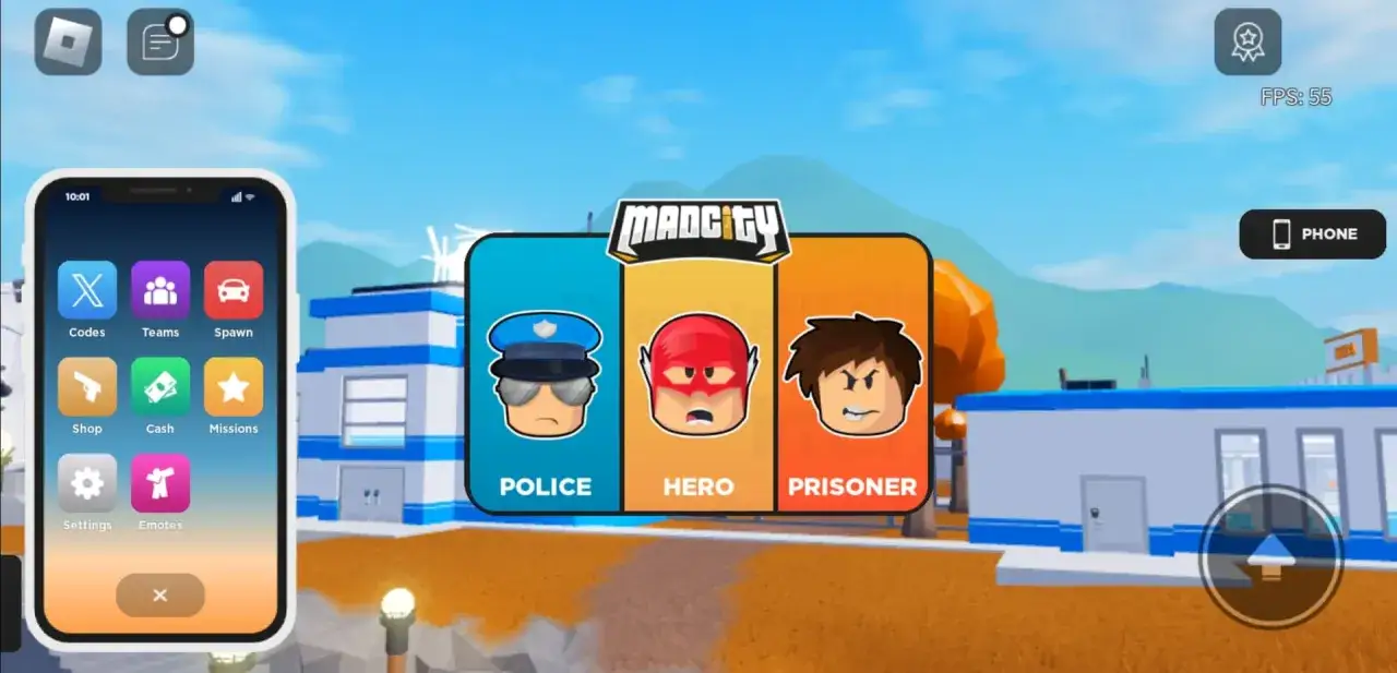 Wybierz rolę w grze Roblox Mad City: policjant, bohater czy więzień? To pytanie, na które odpowiesz, grając w tę grę.